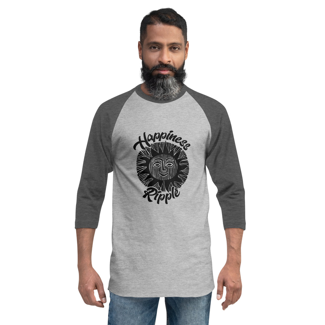 Happiness Ripple 3/4 Sleeve Raglan Shirt